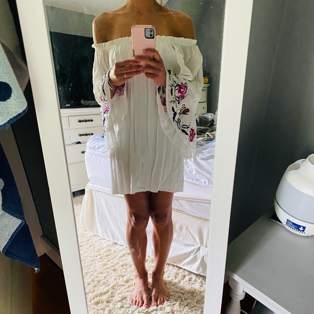 White Dress - off the shoulder
